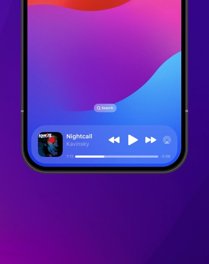 iOS Dock Player