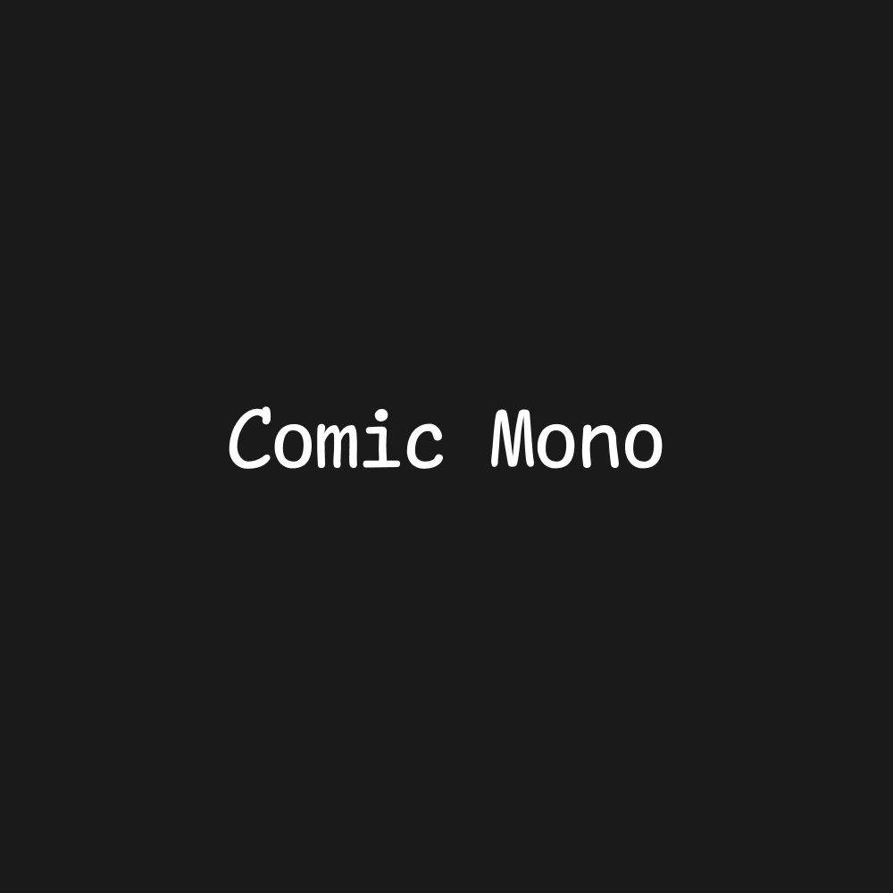 Comic Mono